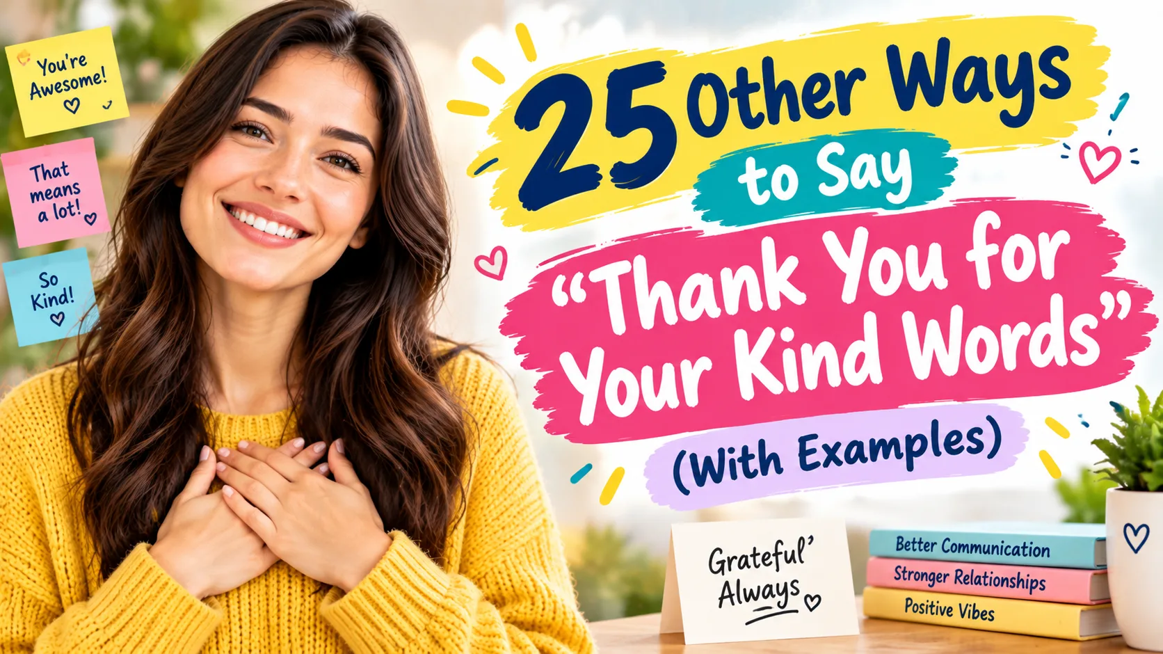 Other Ways to Say “Thank You for Your Kind Words” (With Examples)